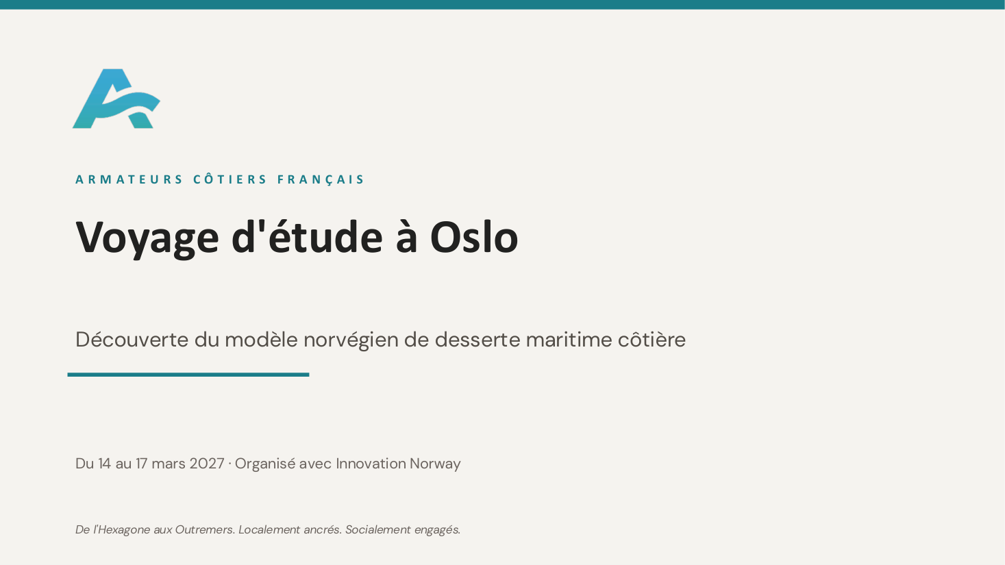 Programme prévisionnel du voyage d'étude à Oslo : vue d'ensemble des trois jours